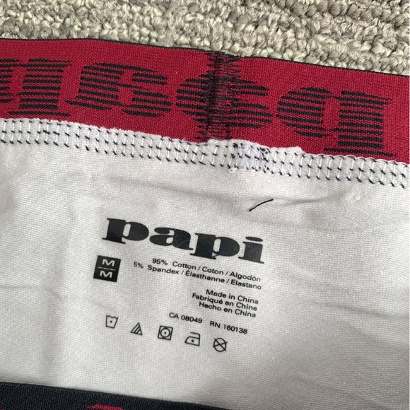 PAPI MENS BRAND NEW LIGHT GRAY COTTON STRETCH BOXER BRIEF MEDIUM (1 PAIR ONLY) - Picture 7 of 10